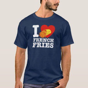 Camiseta Eu Amo Fries Franceses