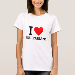Camiseta Eu amo Fruitarians