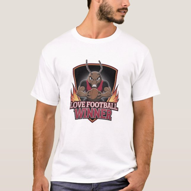 Camiseta Eu amo futebol  (Frente)