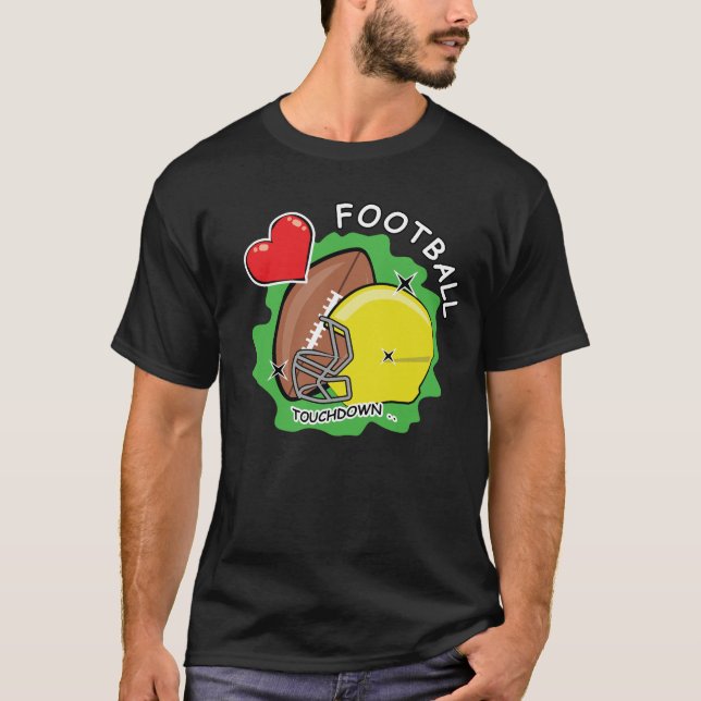 Camiseta Eu Amo Futebol Americano (Frente)