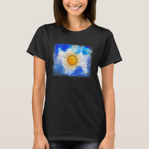 Camiseta Eu Amo Futebol Argentina Orgulhoso Argentina