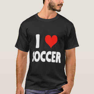 Camiseta Eu Amo Futebol Coração Futebol Campo de Futebol Go