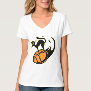 CAMISETA EU AMO FUTEBOL E GATOS AMERICANOS