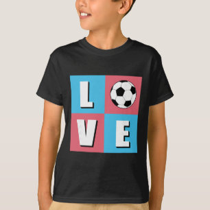 Camiseta Eu Amo Futebol Futebol Para Jogadores Treinadores
