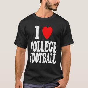 Camiseta Eu Amo Futebol Universitário Jogo Fora de Casa