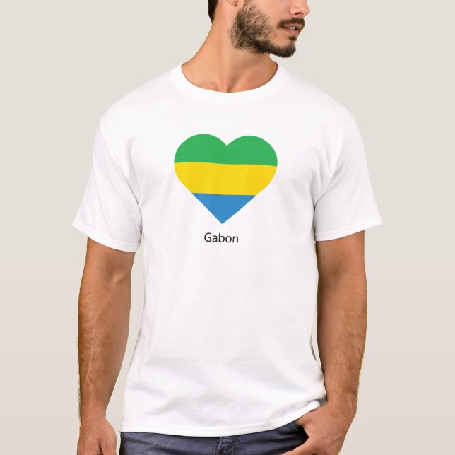 Camiseta Eu Amo Gabão (Frente)