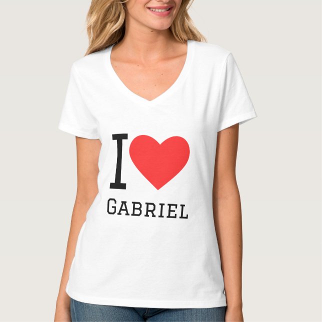 Camiseta Eu amo Gabriel (Frente)