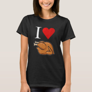 Camiseta Eu Amo Galinha Dourada Frangos De Ferro