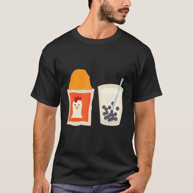 Camiseta Eu Amo Galinhas Especialmente Quando Chá Fritado (Frente)