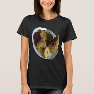 Camiseta Eu Amo Galinhas Especialmente Quando Chiclete Frit
