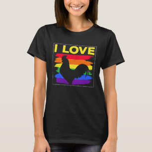Camiseta Eu Amo Galo Para Frango