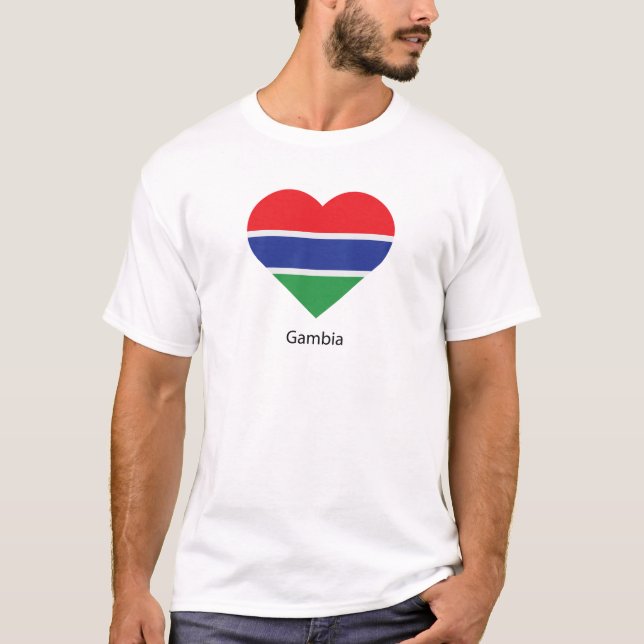 Camiseta Eu Amo Gâmbia (Frente)