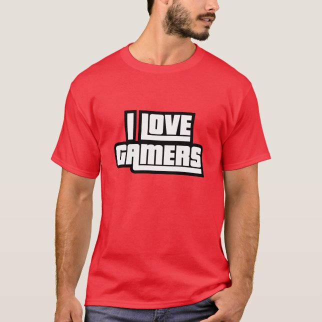 Camiseta Eu Amo Gamers (Frente)