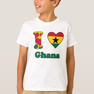 Camiseta Eu amo Gana