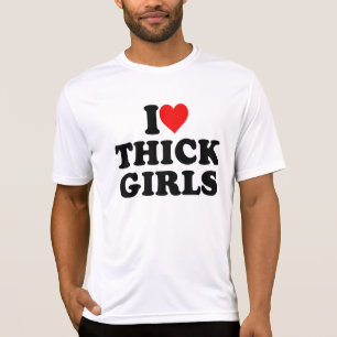 Camiseta Eu Amo Garotas Espessas