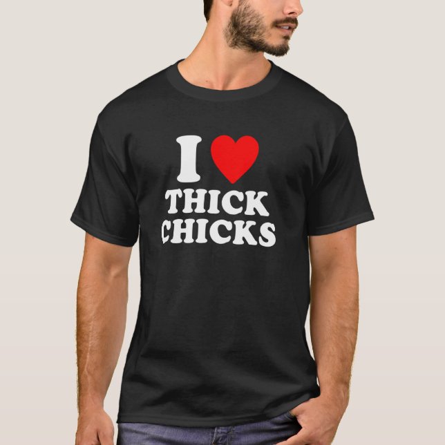 Camiseta Eu Amo Garotas Grossas (Frente)