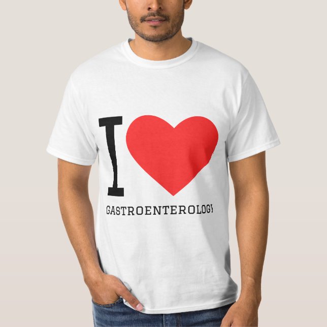 Camiseta Eu amo gastroenterologia (Frente)