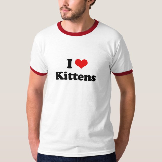 Camiseta Eu amo gatinhos (Frente)