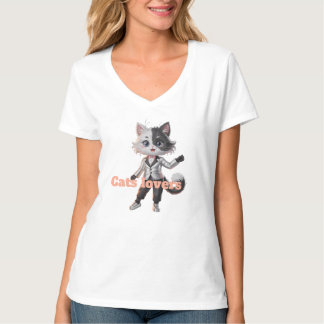 Camiseta Eu amo gato