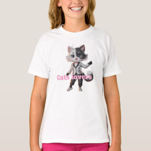 Camiseta Eu amo gato