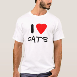 Camiseta Eu amo gatos
