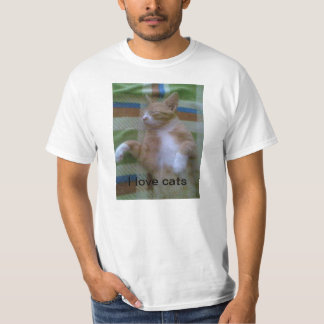 Camiseta Eu amo gatos