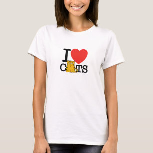 Camiseta Eu amo gatos