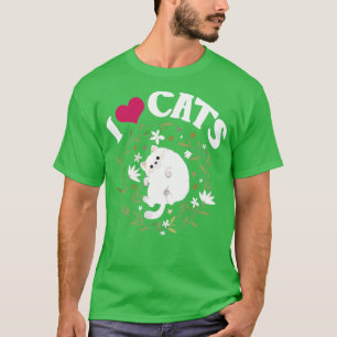 Camiseta Eu Amo Gatos1