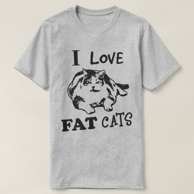 CAMISETA EU AMO GATOS DO FAT! (Frente do Design)