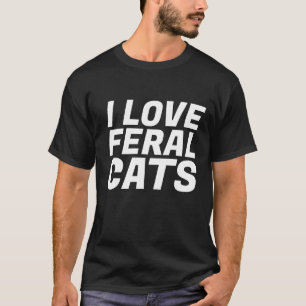 Camiseta EU AMO GATOS FERAIS, T-Shirts TNR