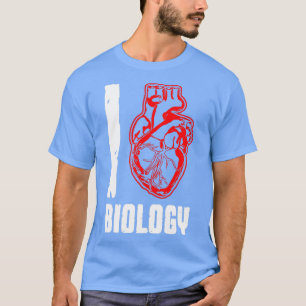 Camiseta Eu Amo Geek de Ciência Anatômica do Coração Humano