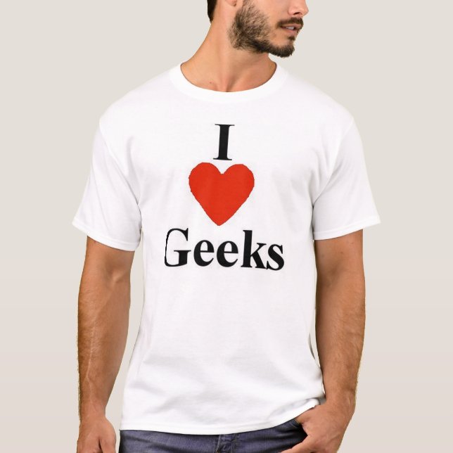 Camiseta Eu amo geeks (Frente)