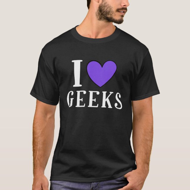 Camiseta Eu Amo Geeks (Frente)