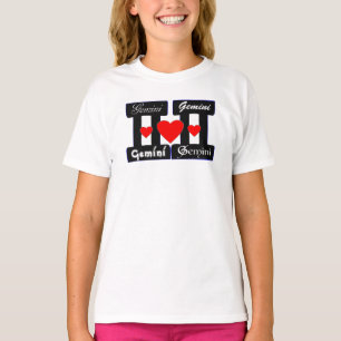 Camiseta ♊! Eu Amo Gemini-Best-Zodiac Sign Fine Jersey