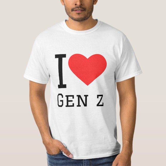 Camiseta Eu amo gen z (Frente)