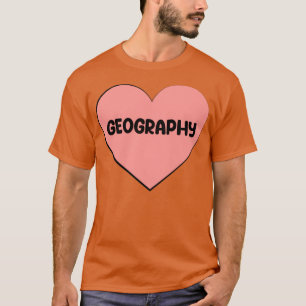 Camiseta eu amo GEOGRAPHY