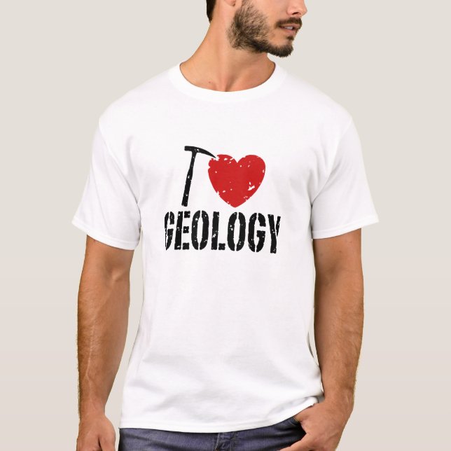 Camiseta Eu Amo Geologia (Frente)