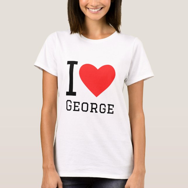 Camiseta Eu amo George (Frente)