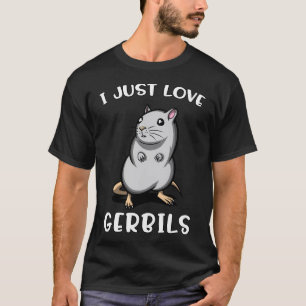Camiseta Eu Amo Gerbilos