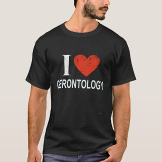 Camiseta Eu Amo Gerontologia Para Gerontologista