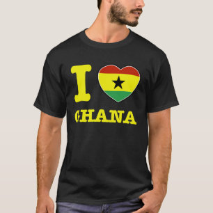 Camiseta Eu amo Ghana