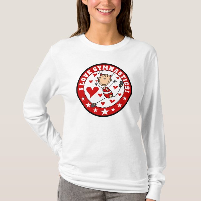 Camiseta Eu Amo Ginástica (Frente)