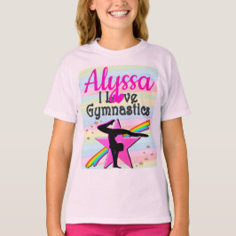 CAMISETA EU AMO GINÁSTICA DESIGN SUPER STAR