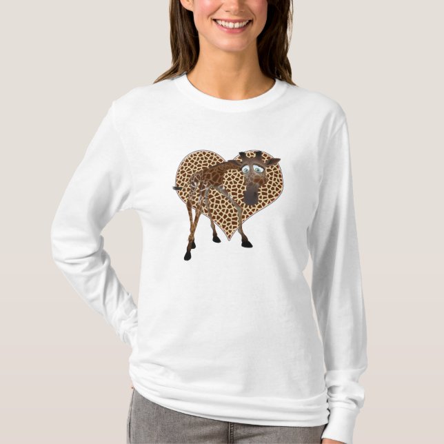 Camiseta Eu Amo Girafas (Frente)