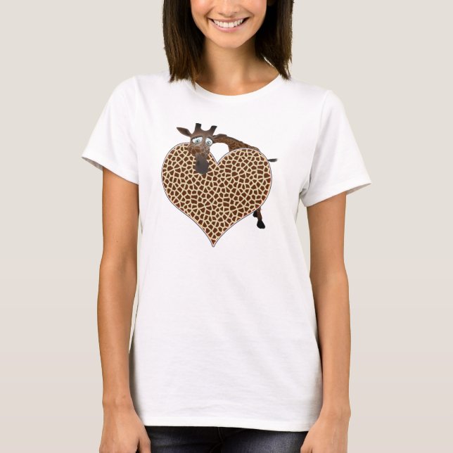 Camiseta Eu Amo Girafas (Frente)