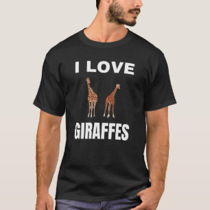 Camiseta Eu amo Girafas