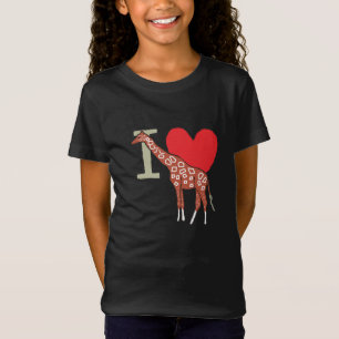 Camiseta Eu Amo Girafas