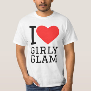Camiseta Eu amo glamour feminino
