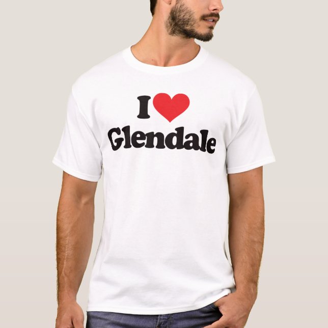 Camiseta Eu amo Glendale (Frente)