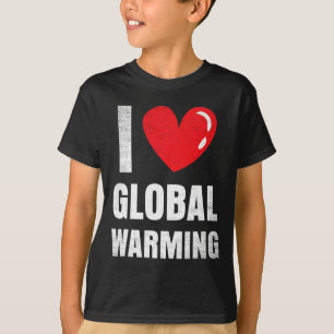 Camiseta Eu Amo Glol Aquecendo Vestuário Presente Alteraçõe